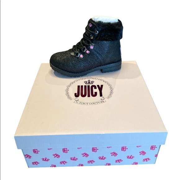 🎉HP🎉 🌸NIB JUICY COUTURE Girls Castro Valley Hiking Boot - size 12 - Picture 1 of 10